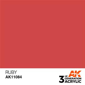 AK INTERACTIVE: colore acrilico 3rd Generation Ruby 17ml