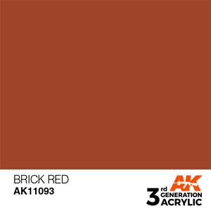 AK INTERACTIVE: colore acrilico 3rd Generation Brick Red 17ml