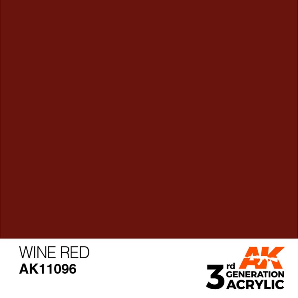 AK INTERACTIVE: acrylic paint 3rd Generation Wine Red 17ml