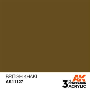 AK INTERACTIVE: colore acrilico 3rd Generation British Khaki 17ml