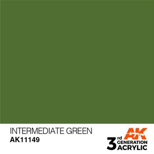 AK INTERACTIVE: acrylic paint 3rd Generation Intermediate Green 17ml
