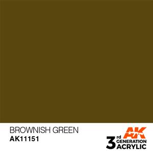 AK INTERACTIVE: acrylic paint 3rd Generation Brownish Green 17ml