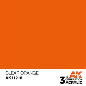 AK INTERACTIVE: acrylic paint 3rd Generation Clear Orange 17ml