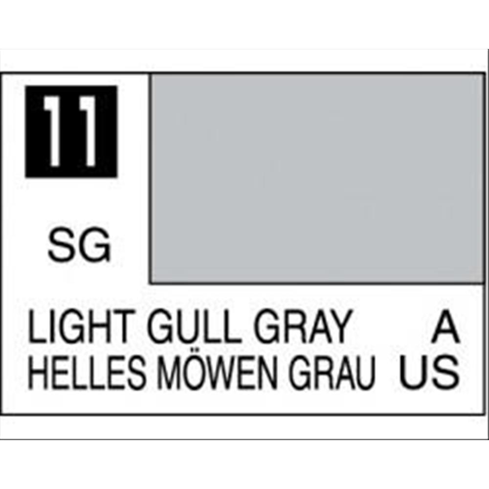 GUNZE: Light Gull Gray / Helles Möwen Grau Seidenmatt