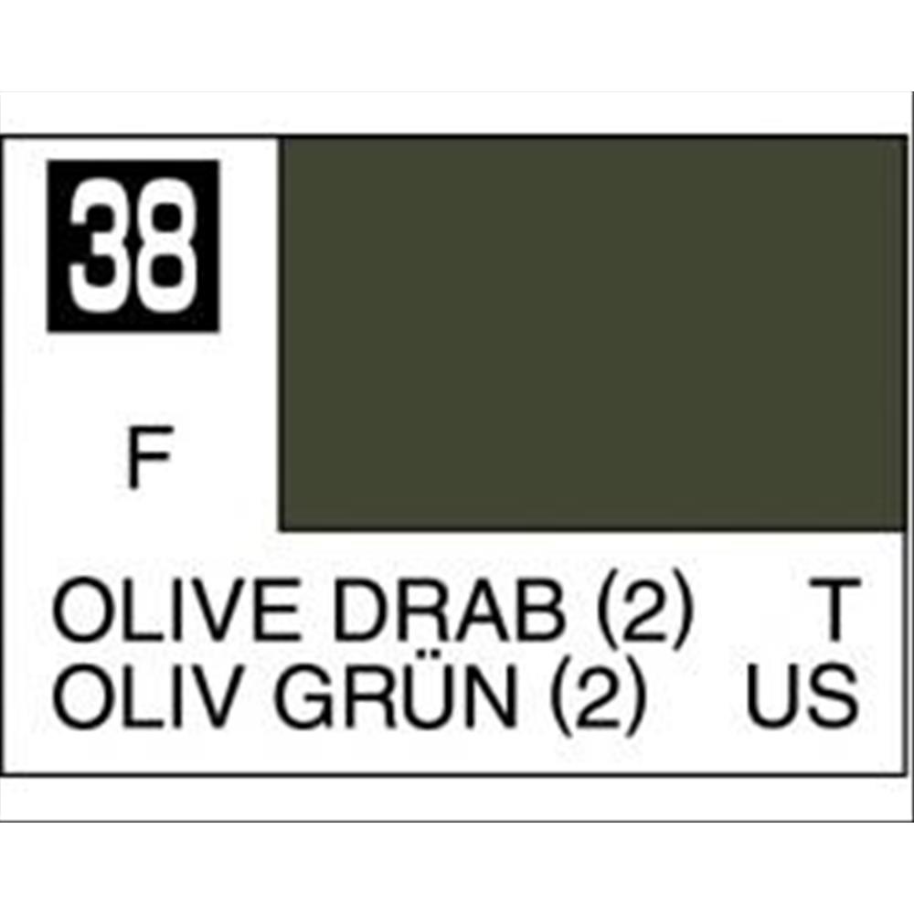 GUNZE: Olive Drab / Oliv Grün Nr.2 (10 ml) Matt