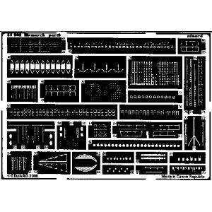 EDUARD: 1/350; Bismarck  (for kit TAMIYA) - photoetched set