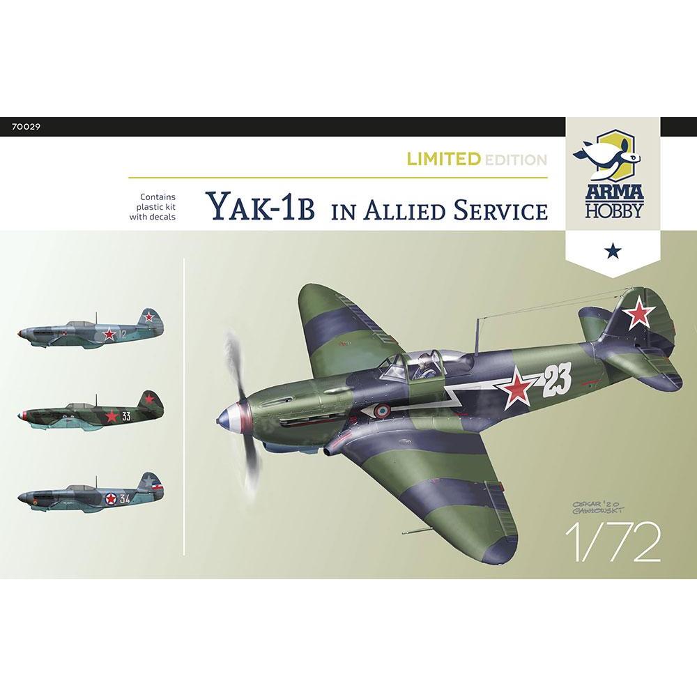 ARMA HOBBY: 1/72; Yak-1b Allied Fighter Limited Edit. (4x camo)