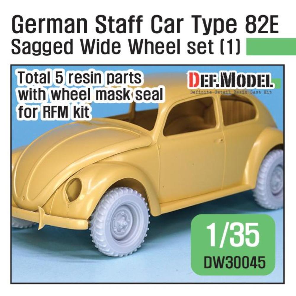 DEF.MODEL: German Staff Car Type 82E  Wheel set 01-Wide(contienetal) ( for RFM 1/35)