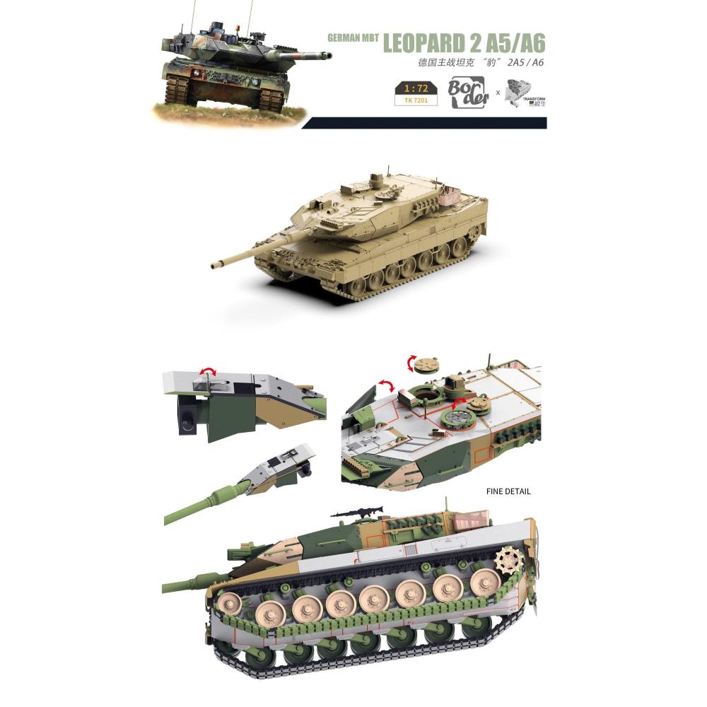 BORDER MODEL: 1/72; Leopard 2 A5 / A6  1/72