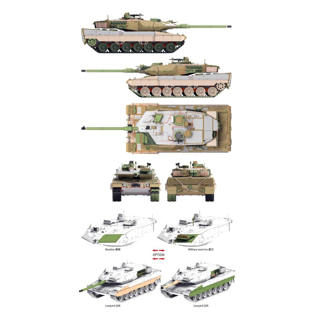 BORDER MODEL: 1/72; Leopard 2 A5 / A6  1/72