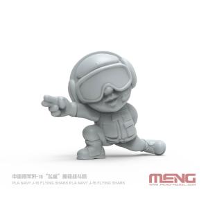 MENG MODEL: PLA Navy J-15 Flying Shark Carrier-Based Fighter (CARTOON MODEL)