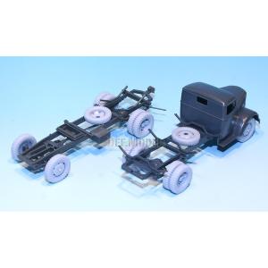 DEF.MODEL: German 3t Cargo (Opel) Truck set di ruote (per Tamiya/Italeri 1/35)