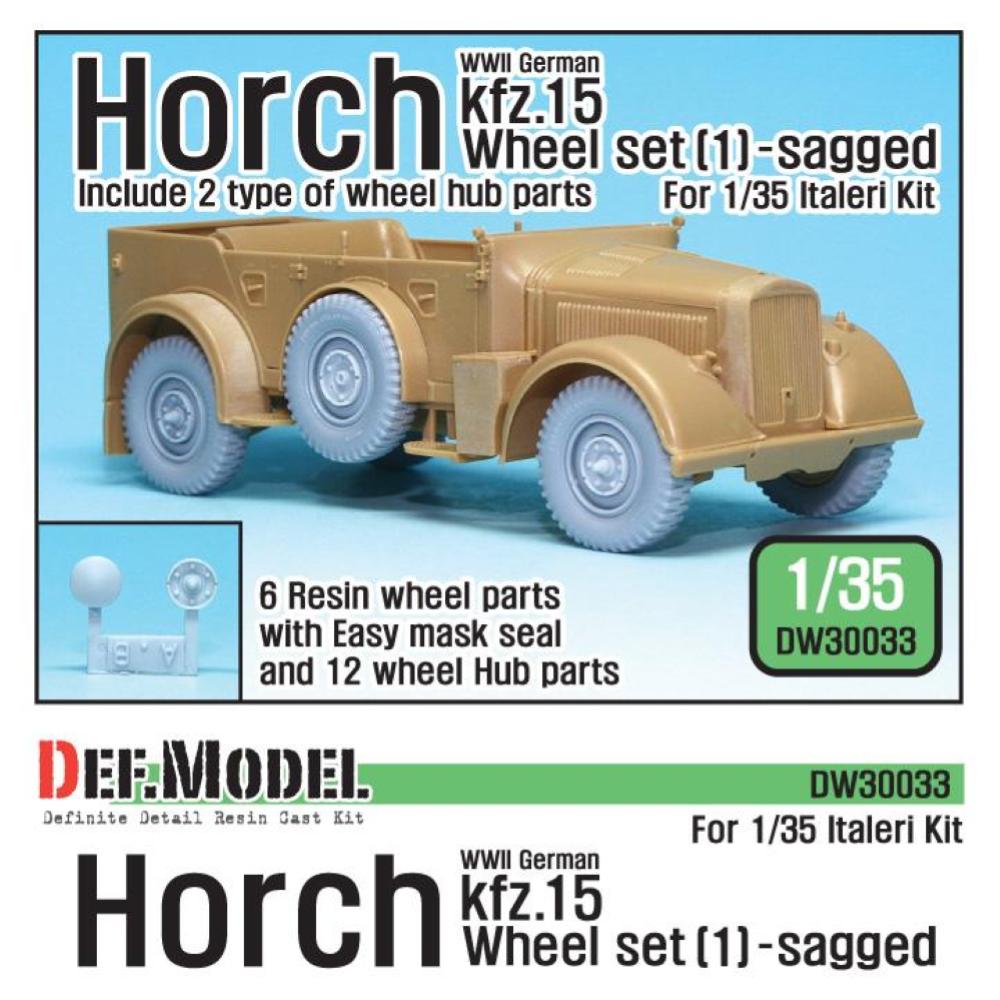 DEF.MODEL: German Horch kfz.15 Wheel set 1 ( for Italeri 1/35)