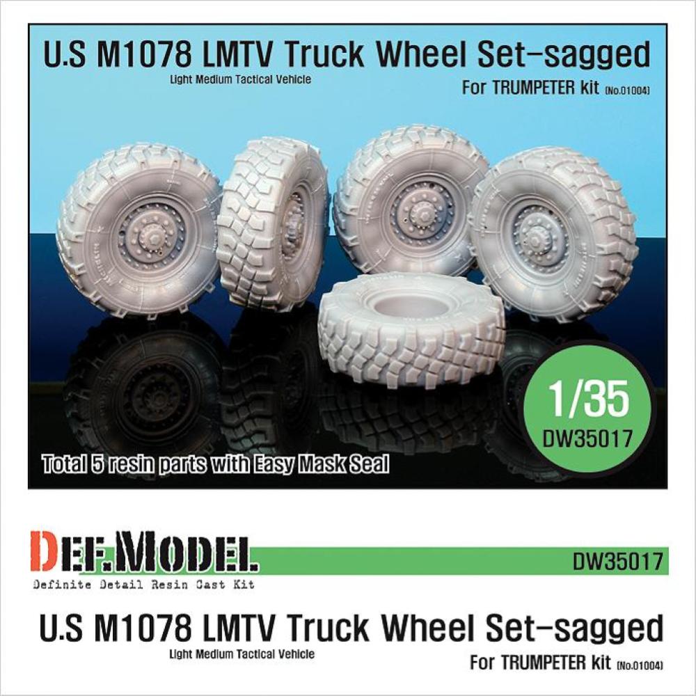 DEF.MODEL: M1078 LMTV Truck Sagged Wheel set (for Trumpeter 1/35)
