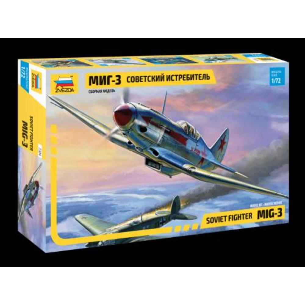 ZVEZDA: 1:72 Mikoyan-Gurevich MiG-3 Soviet Fighter
