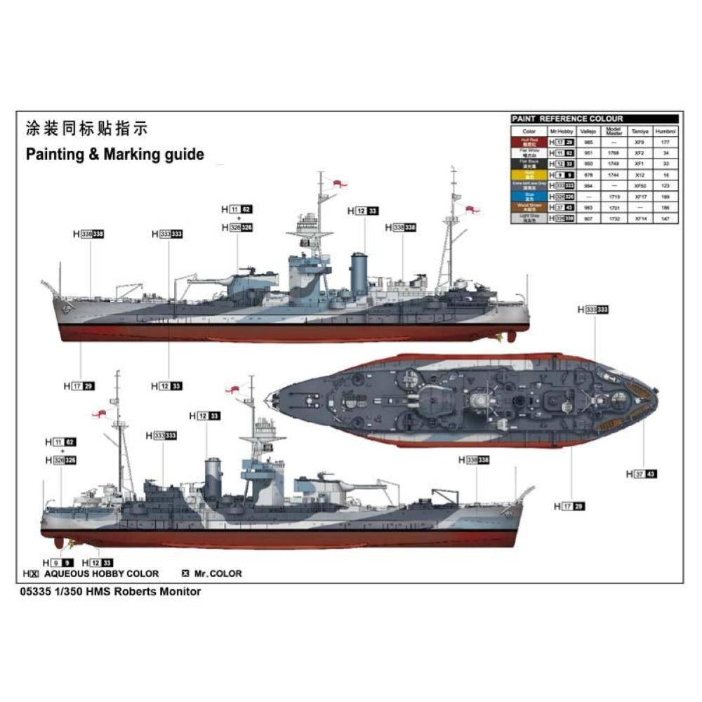 TRUMPETER: 1/350 HMS Roberts Monitor