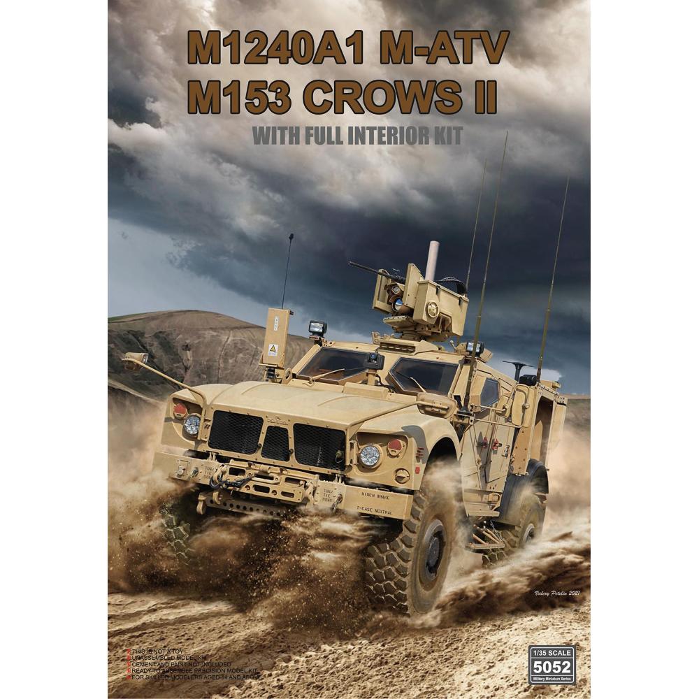RYE FIELD MODEL kit: 1/35 M1240A1 M-ATV (M153 CROWS II) with Full Interior