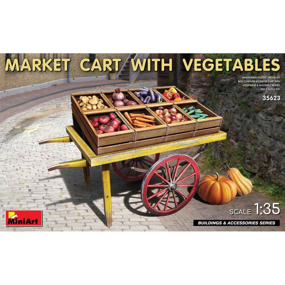 MINIART: 1/35 Market Cart with Vegetables
