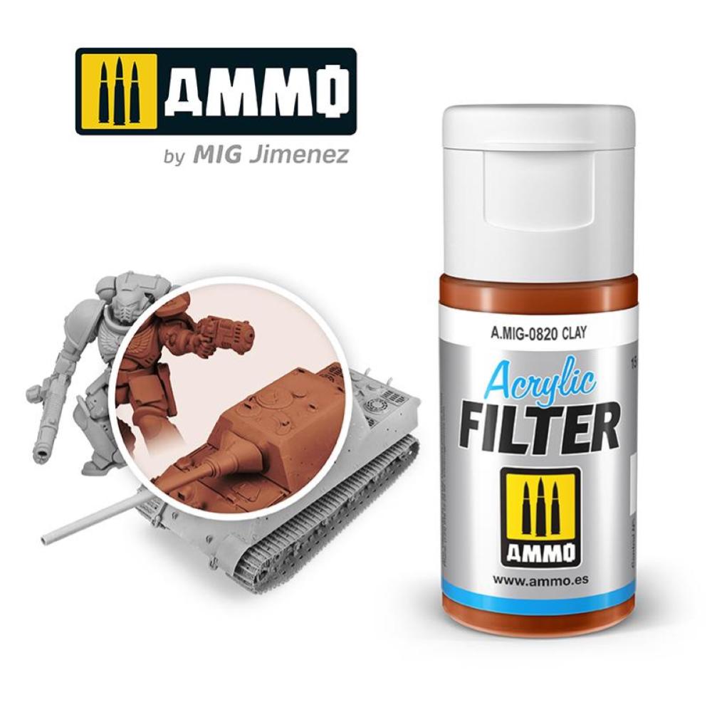 AMMO of MIG: ACRYLIC FILTER Clay - filtro acrilico da 15ml