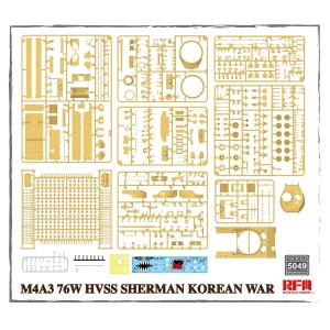 RYE FIELD MODEL kit: 1/35 M4A3 76W HVSS Sherman Korean War
