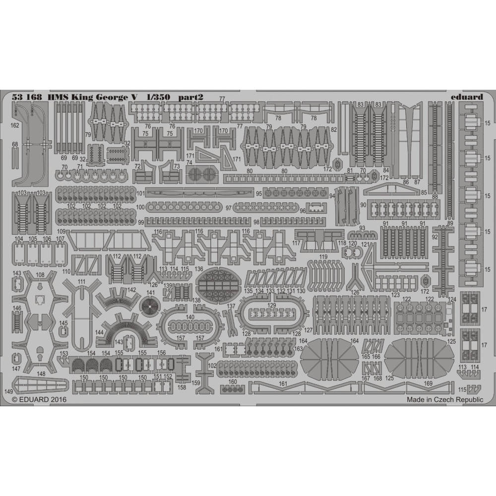 EDUARD: 1/350 ; HMS King George V  1/350 - per kit TAMIYA
