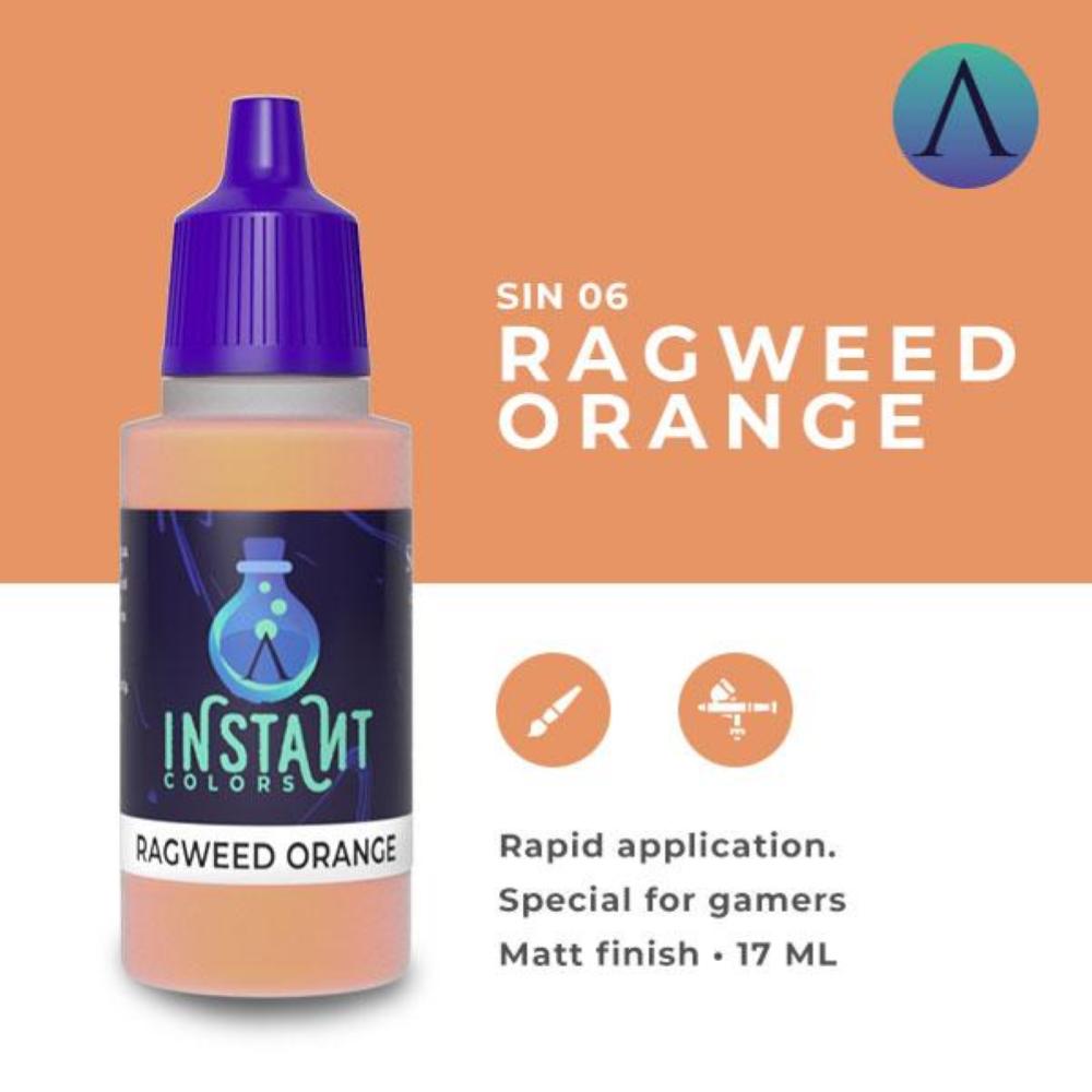 SCALE75 INSTANT COLOR: RAGWEED ORANGE - waterbased Acrylic paint 17ml