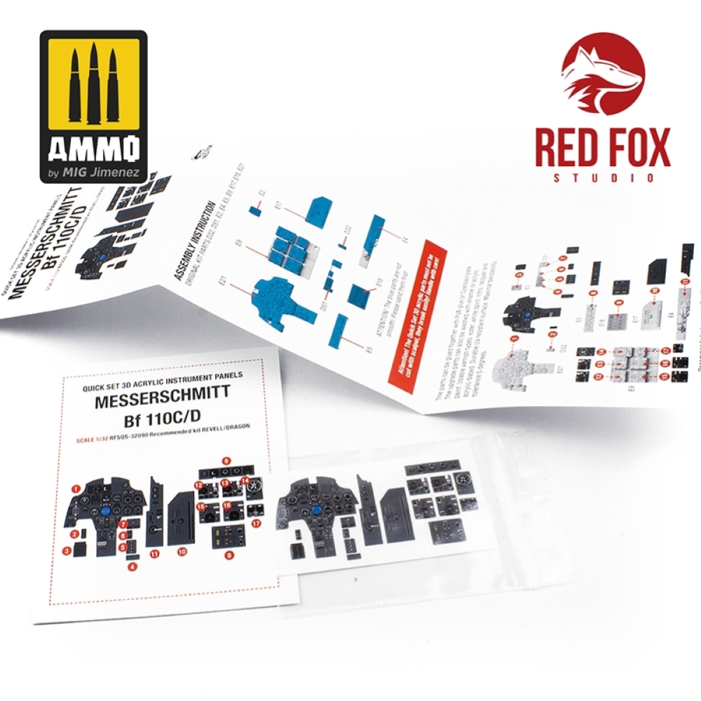 Red Fox Studios: 1/32 Messerschmitt Bf110 C/D (for Revell / Dragon kit)