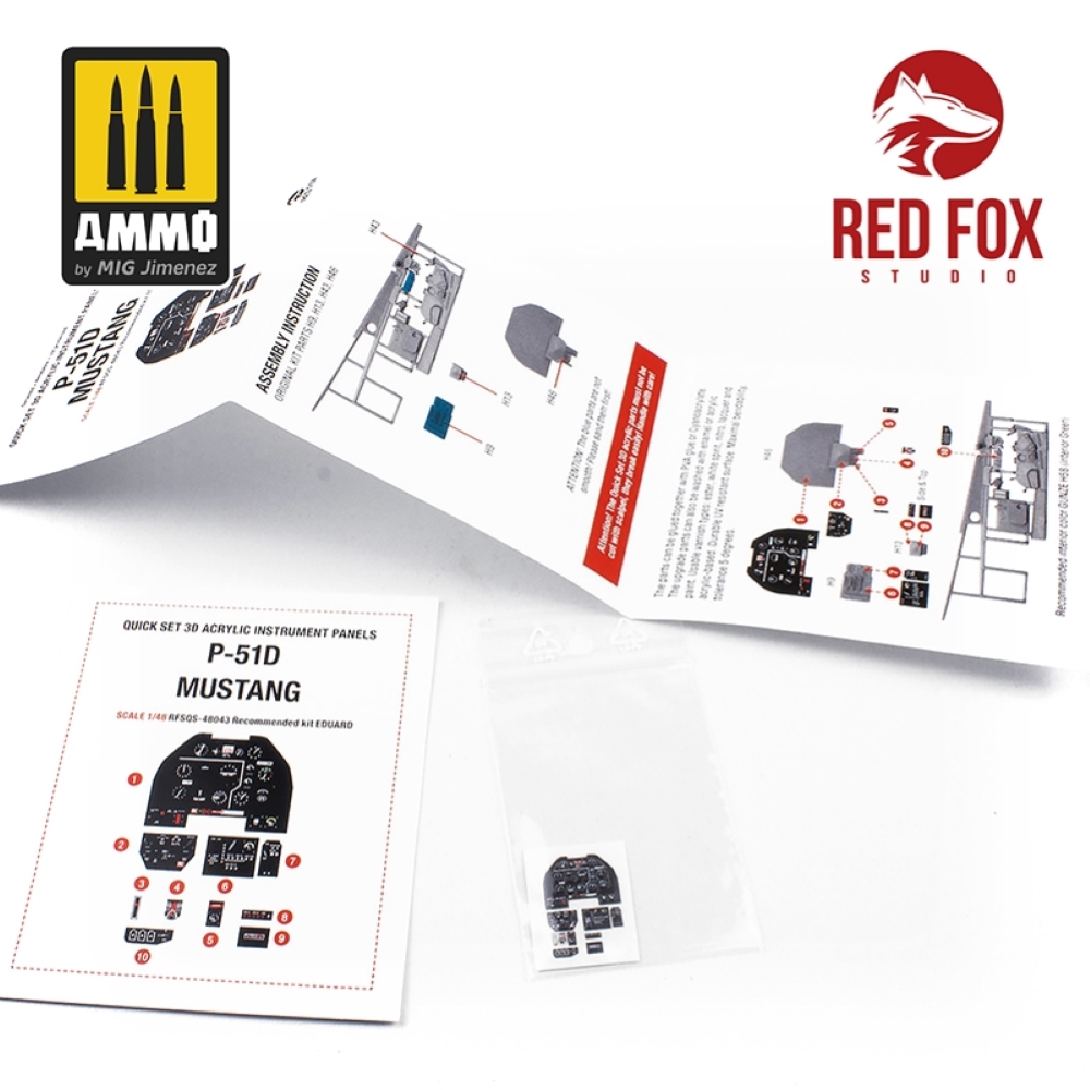Red Fox Studios: 1/48 P-51D-5 Mustang (for Eduard kit)
