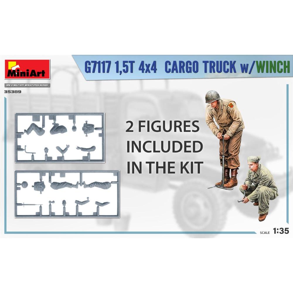 MINIART: 1/35 1,5t 4x4 G7117 Cargo Truck w/Winch