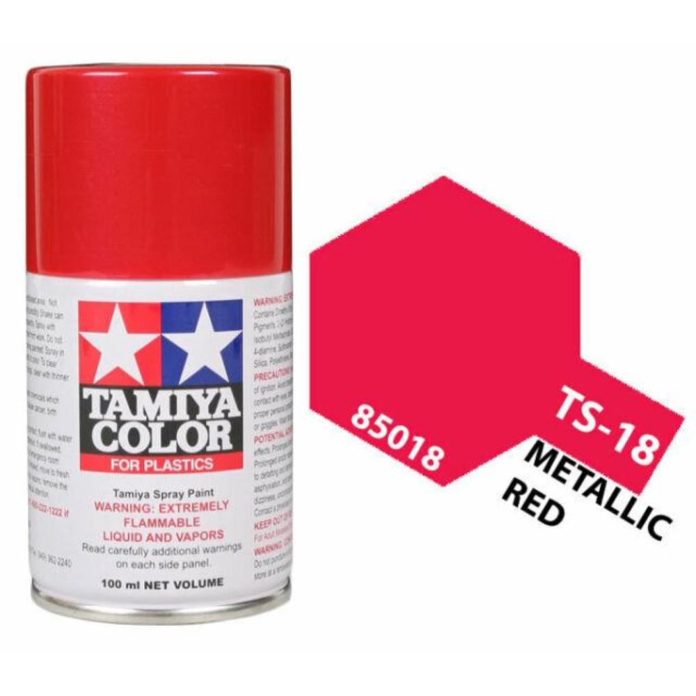 TAMIYA:  TS18 Metallic Rot glänzend - Spraydose 100ml