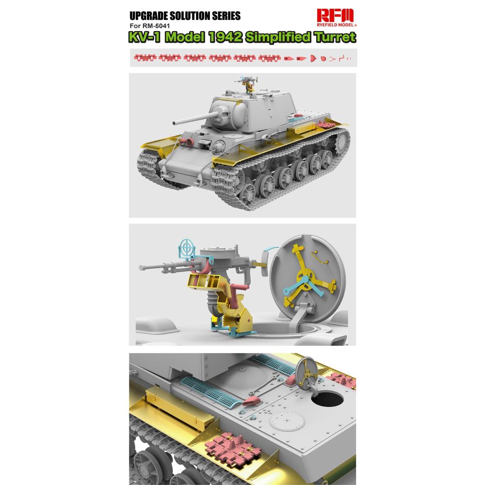 RYE FIELD MODEL kit: 1/35 Upgrade set for 5041 KV-1