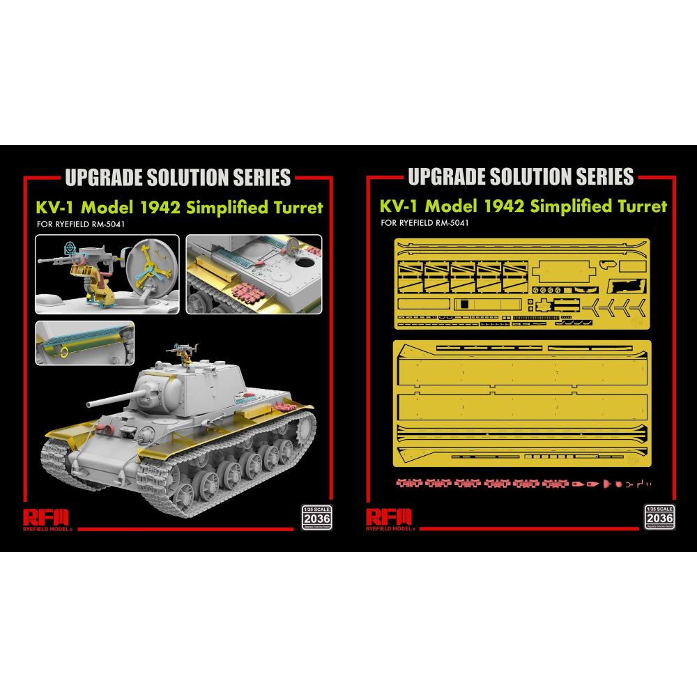 RYE FIELD MODEL kit: 1/35 Upgrade set for 5041 KV-1