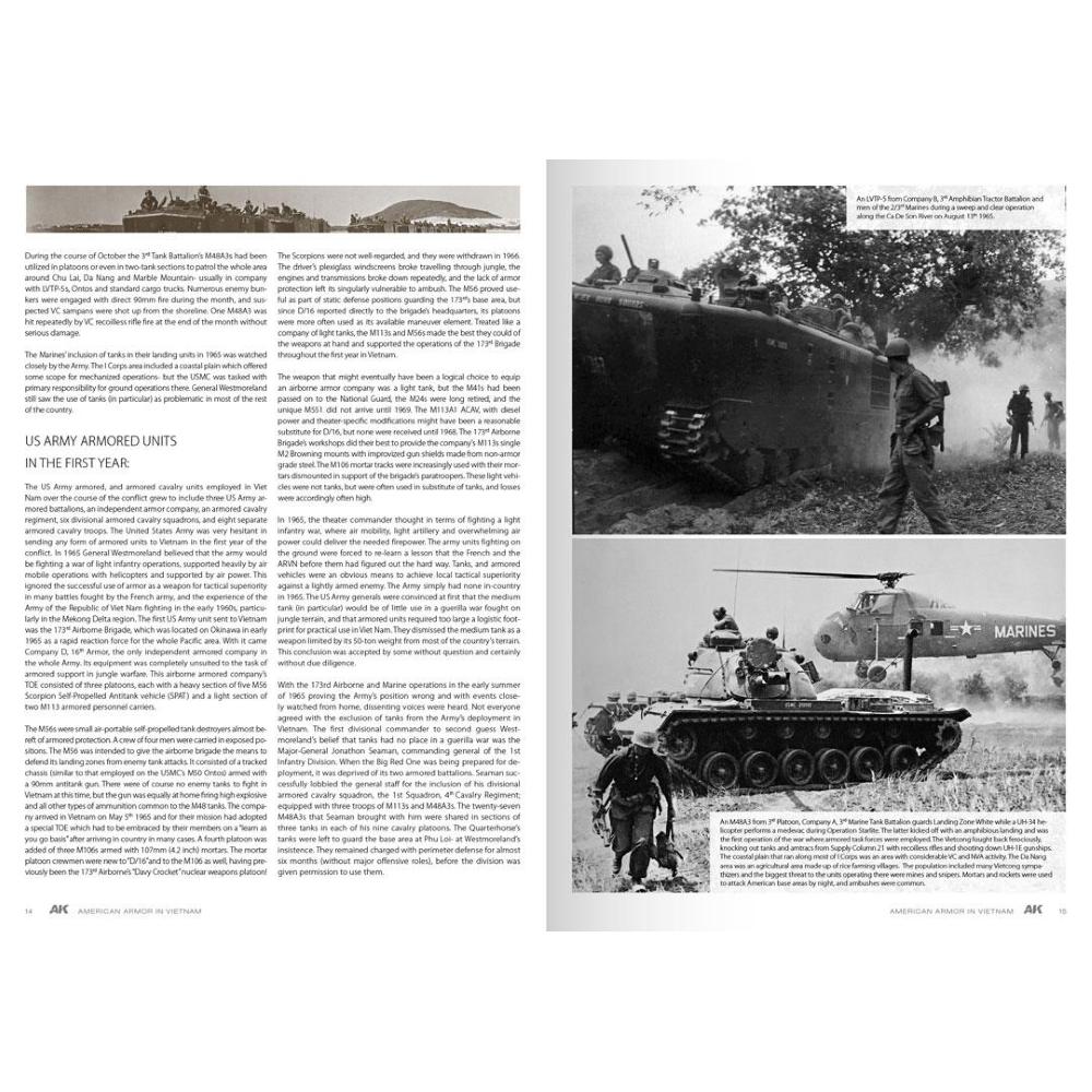 AK INTERACTIVE: American Armor In Vietnam. English. 244 pages. Hard cover. 197 Historic Images / 176 Color Profiles