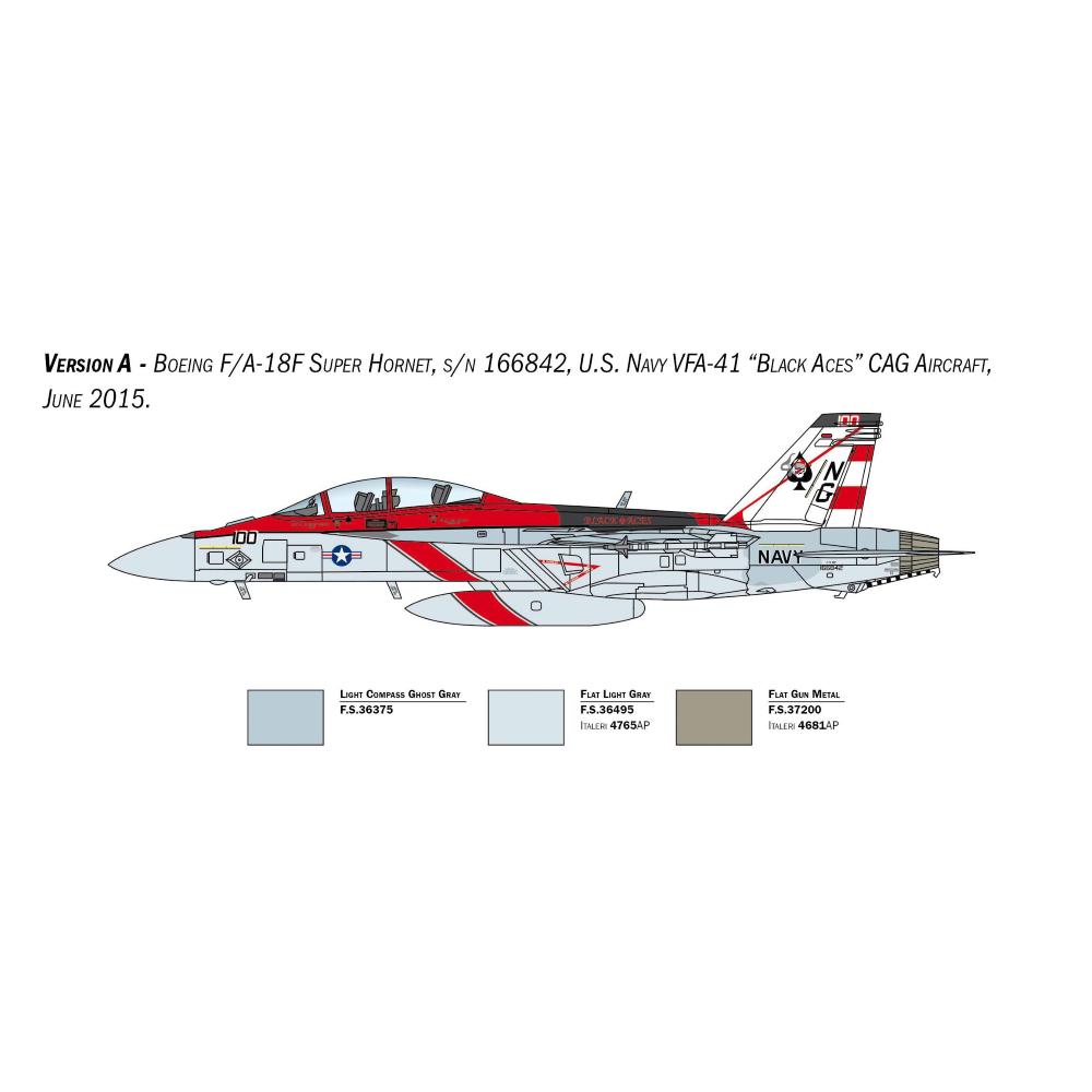 ITALERI: 1/48;  F/A-18F Super Hornet U.S. Navy Special Colors
