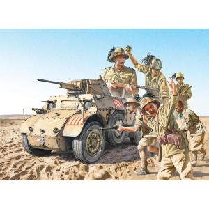 ITALERI: 1/35; AB 41 with Bersaglieri Italian Infantry