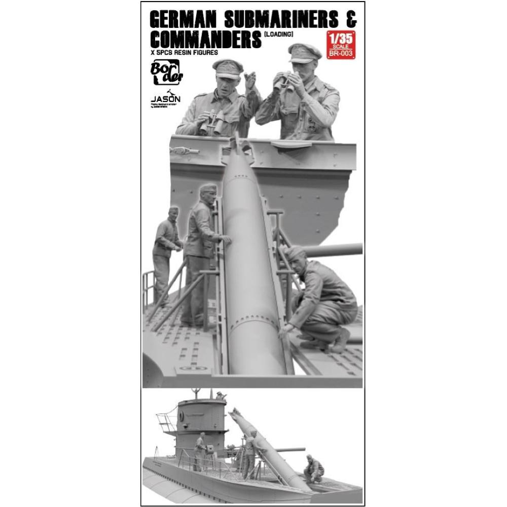 BORDER MODEL: 1/35; German Submariners & Commanders loading