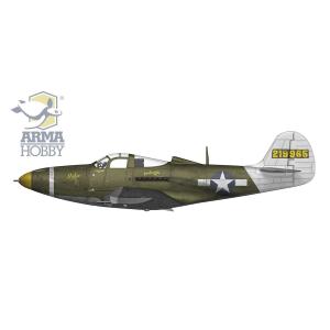 ARMA HOBBY: 1/72; P-39Q Airacobra (5x camo) - Con decal Italiane