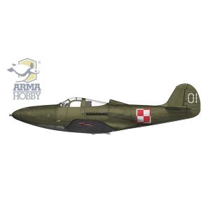 ARMA HOBBY: 1/72; P-39Q Airacobra (5x camo) - Con decal Italiane