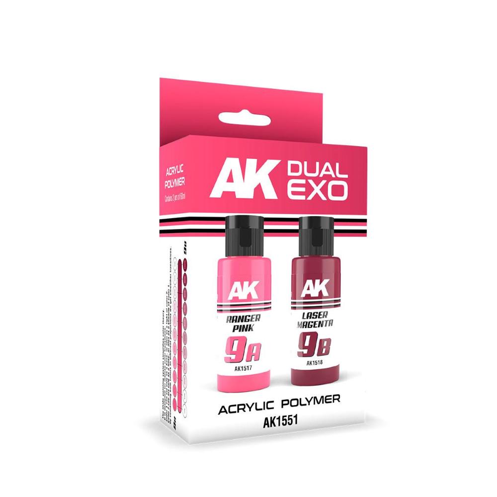 AK Interactive: RANGER PINK & LASER MAGENTA DUAL EXO Set