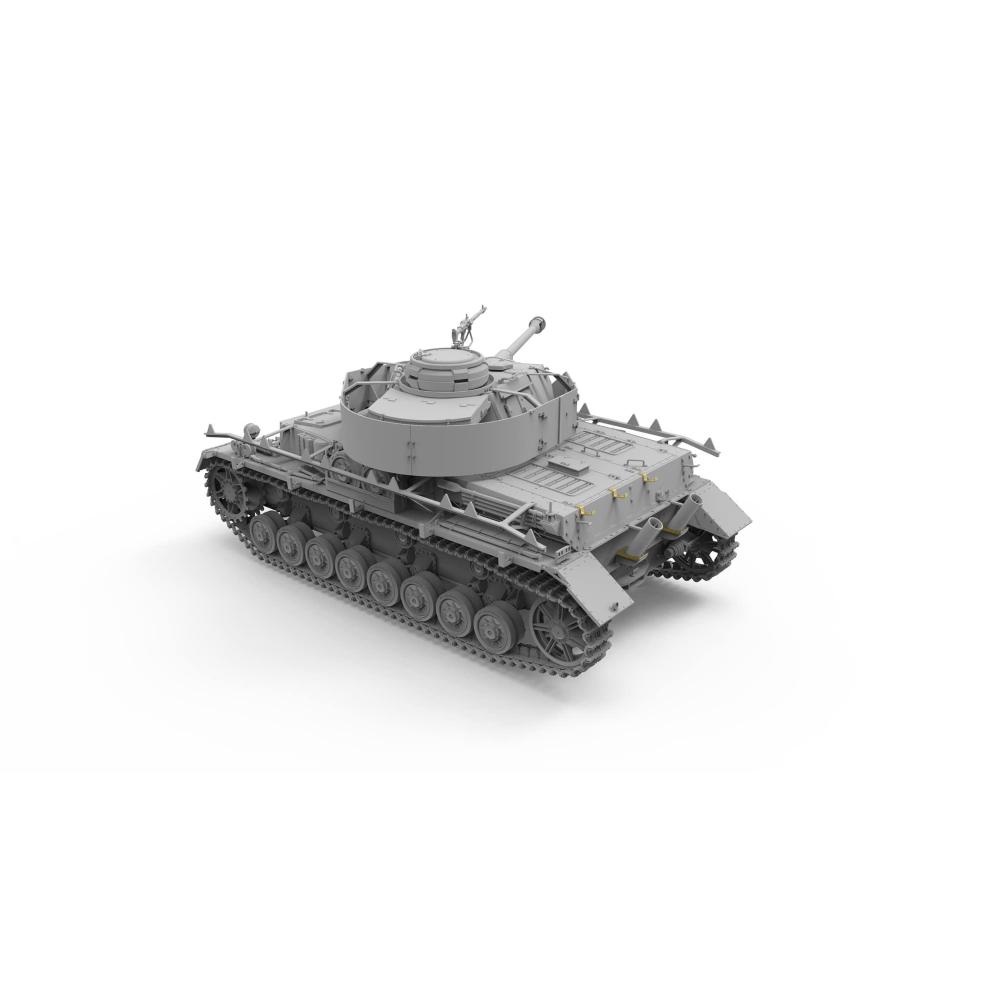 BORDER MODEL: 1/35; Panzer IV Ausf.J early/mid w/Ommr Flatbed railway