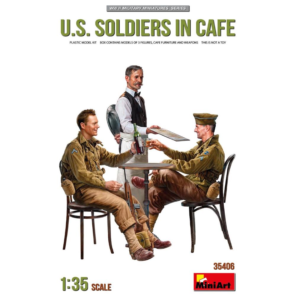 MINIART: 1/35 U.S. Soldiers in Cafe