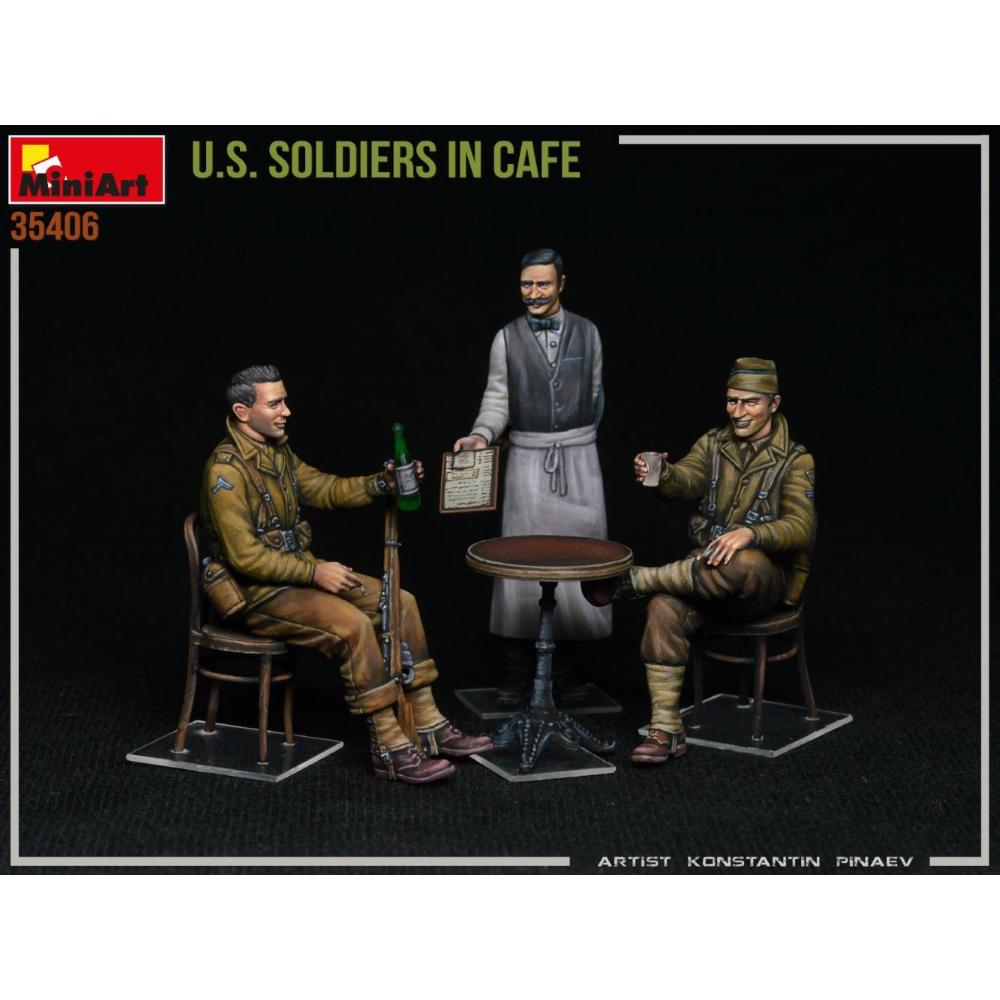MINIART: 1/35 U.S. Soldiers in Cafe