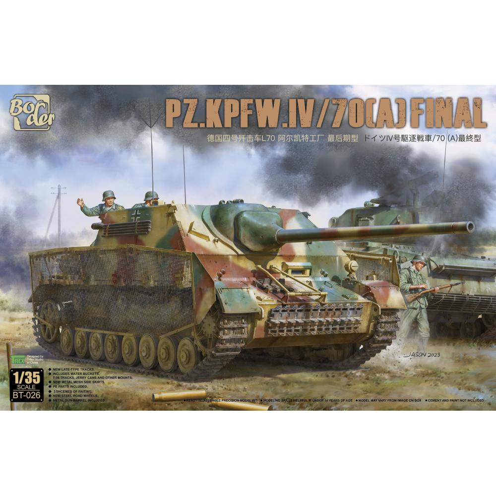 BORDER MODEL: 1/35; Jagdpanzer IV L/70, Panzer IV/70(A) final