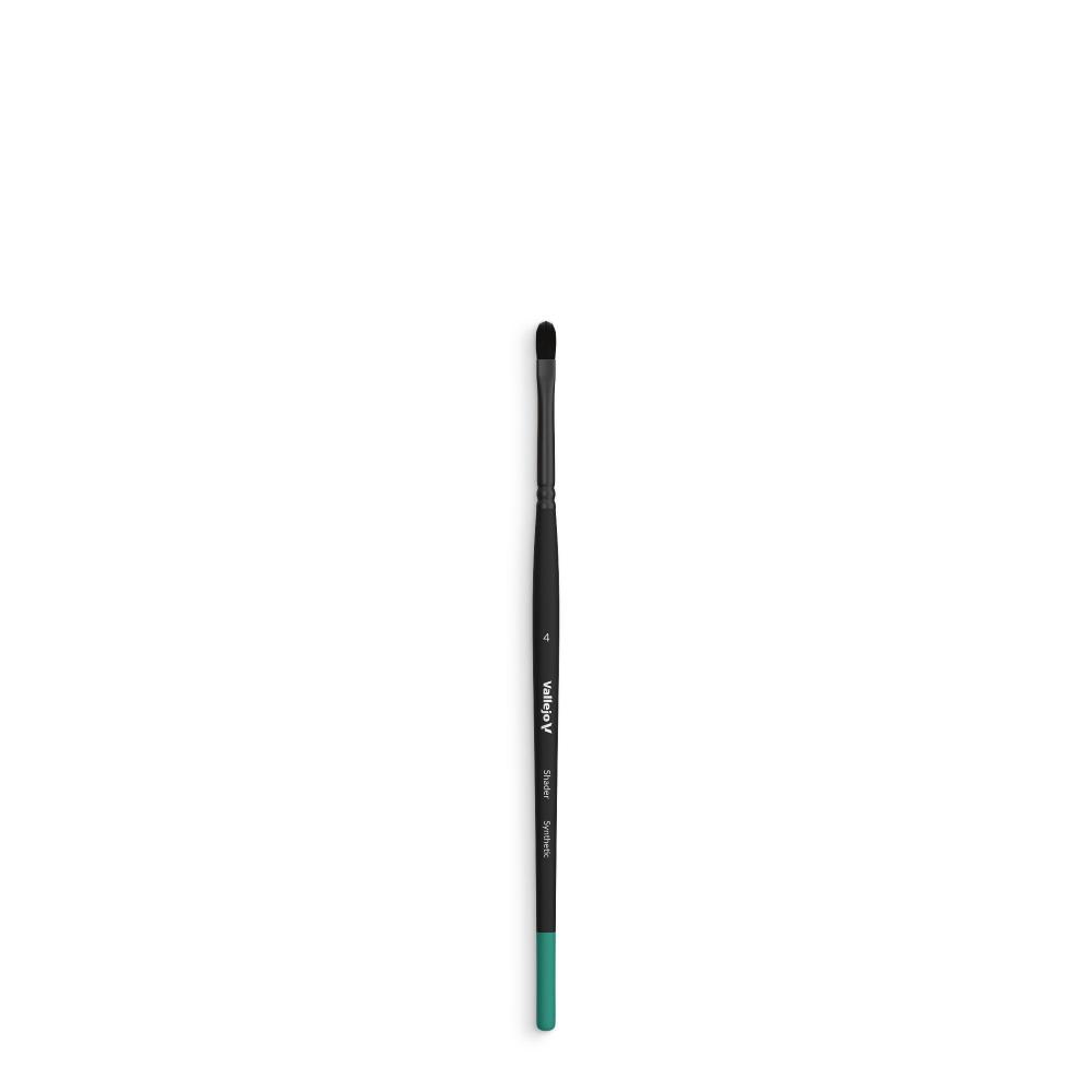 Vallejo Brush Shader Filbert Shader Flat Synthetic Brush No. 4