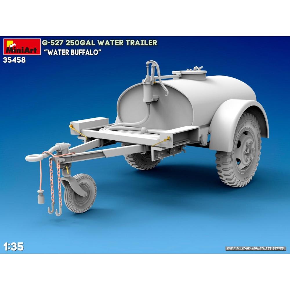 MINIART: 1/35 G-527 250gal Water Trailer Water Buffalo"""