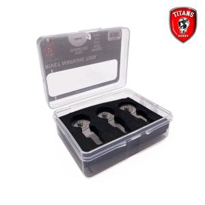 TITANS HOBBY: Rivet Maker Tool Set #1, 3 wheels diam.15mm x mm. 0,35 - 0,4 - 0,45 