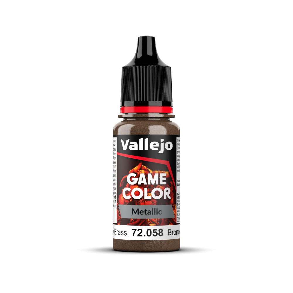 Vallejo Game Color Metal Brassy Brass 18 ml