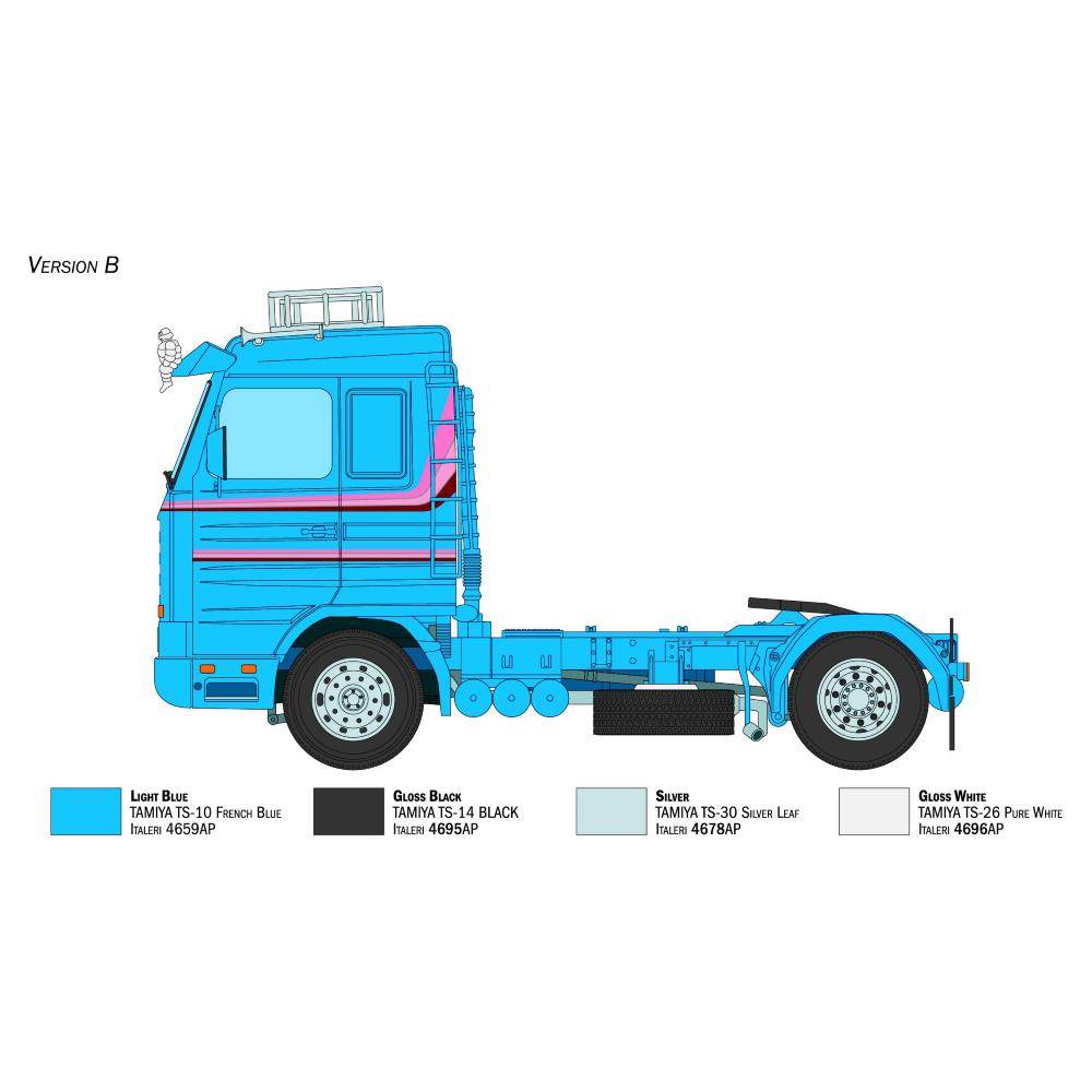 ITALERI: 1/24; Scania 143M 500 Streamline 4x2