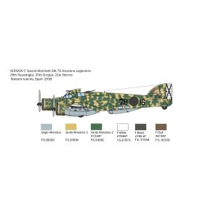 ITALERI: 1/72 SM-79 Sparviero Bomber version