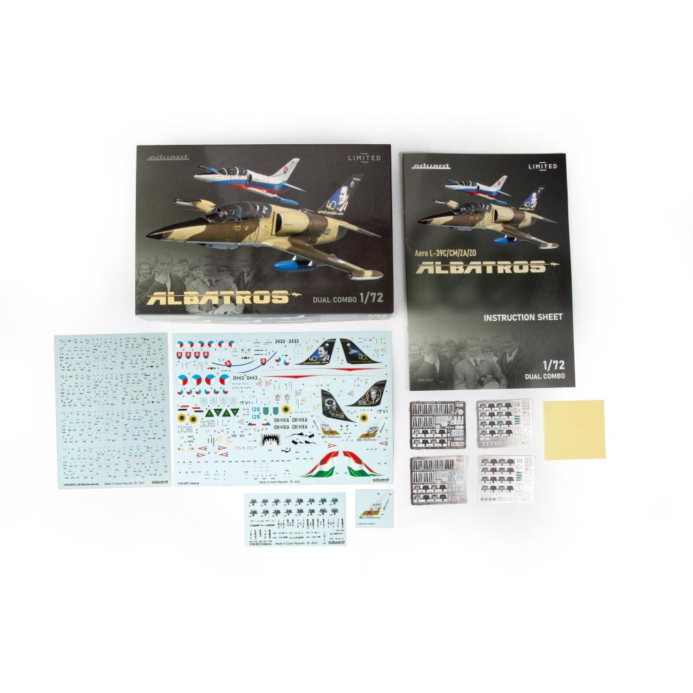 EDUARD: 1/72; Limited edition kit of the Czechoslovak subsonic jet trainer L-39 Albatros